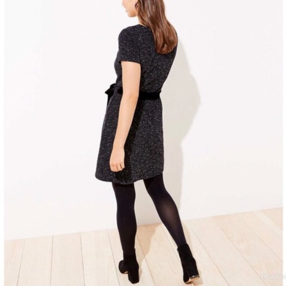 NWT Textured Velvet Belted Dress - Picture 3 of 5